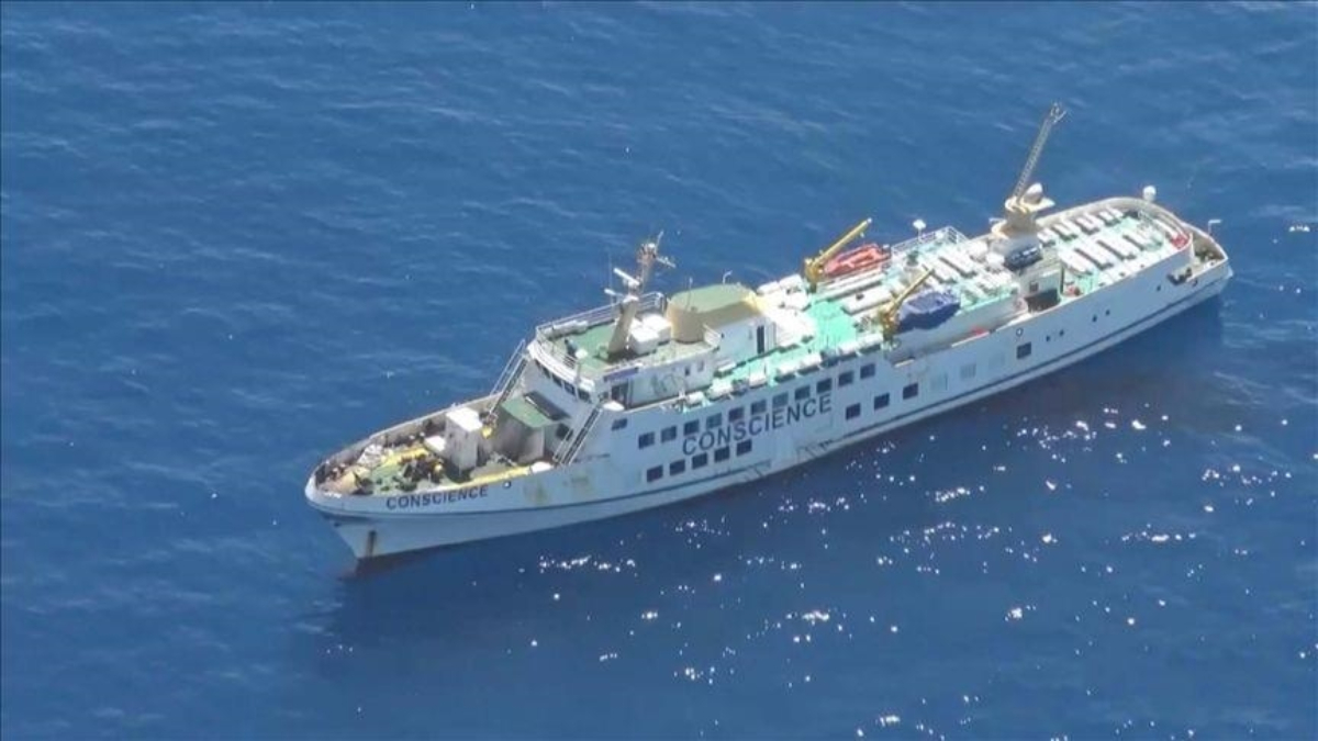 Gazze’ye ilerleyen Özgürlük Koalisyonu Filosu İslenderiye açıklarında