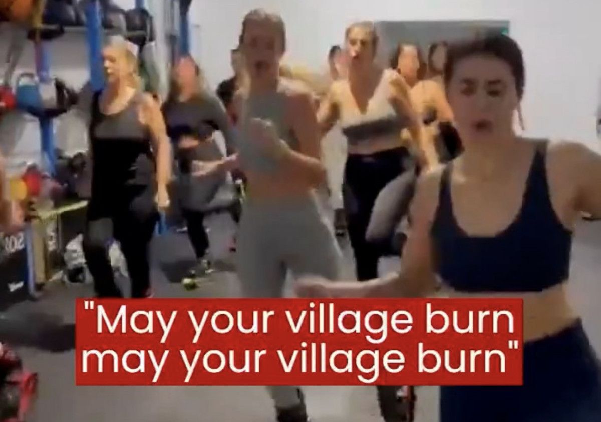 İsrailli kadınların skandal görüntüsü: Soykırım şarkısını söyleyerek egzersiz yaptılar